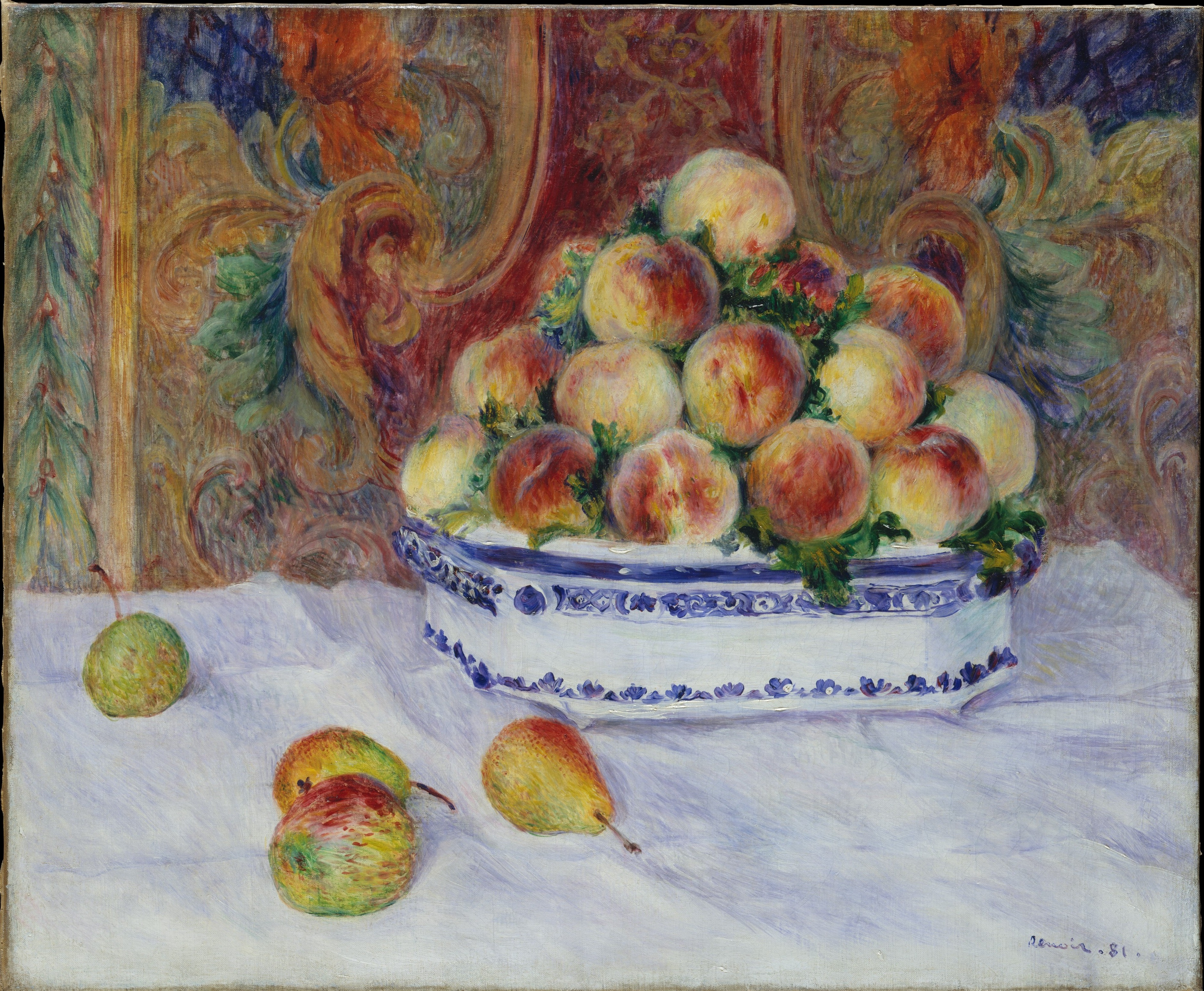 Still Life with Peaches 1881